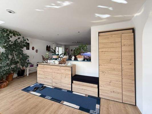 Trennwand zum Wohnbereich