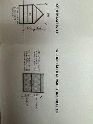 Schemaschnitt Wohnflächenermittlung Neubau