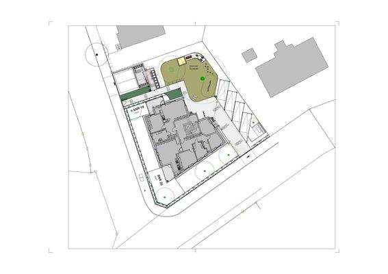 Lageplan mit Gartenanteile