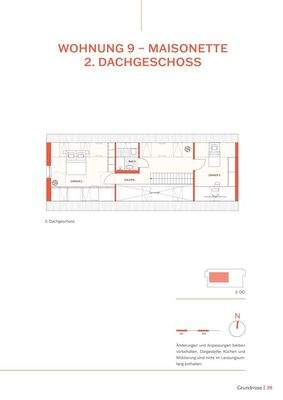 Grundriss Wohnung 9 2.DG