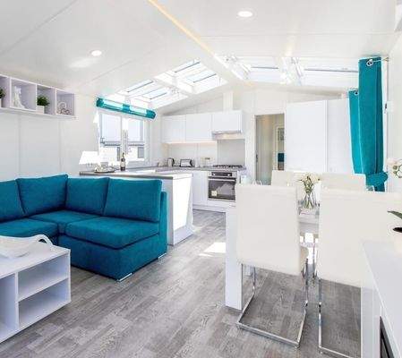 Beispiel Modulhaus Wohnzimmer