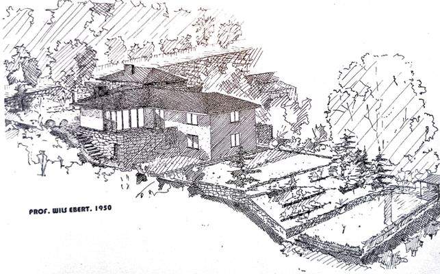 Originalskizze des Bauhaus-Architekten