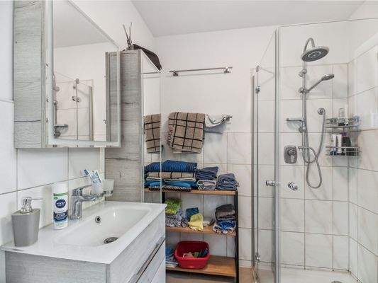 Gäste-Bad mit Dusche im Erdgeschoss