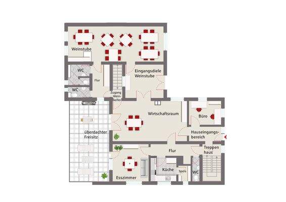 Grundriss Wohnhaus EG