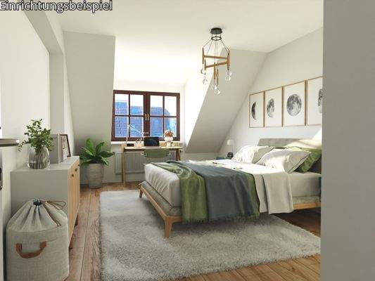 Schlafzimmer - Einrichtungsbeispiel