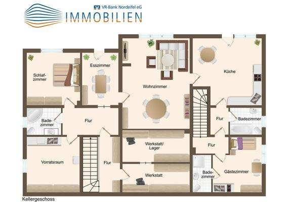 Grundrissskizze Kellergeschoss