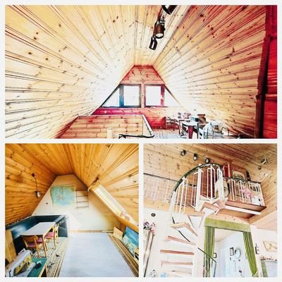 Dach/Wohnbereich/Wendeltreppe 
