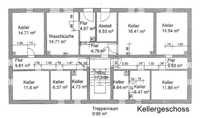 Grundriss Kellergeschoss