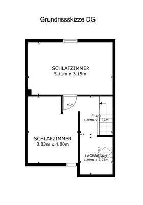 Grundrissskizze DG