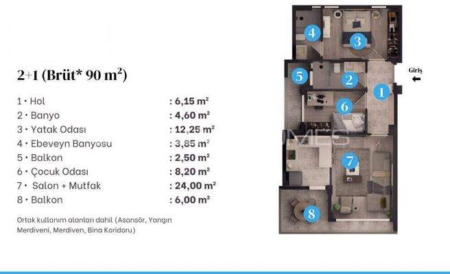 Affordable Flats in a Luxury Complex with Pool in Aksu Antalya