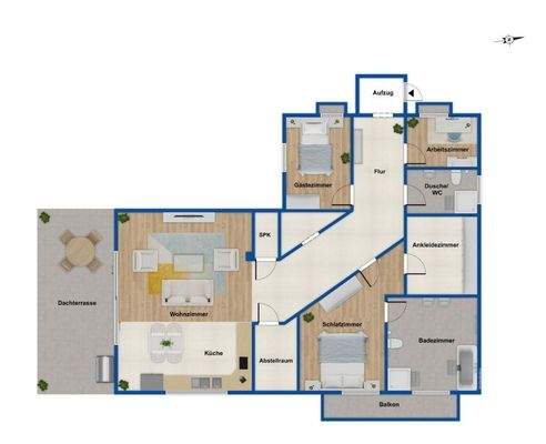 Grundriss Dachgeschoss