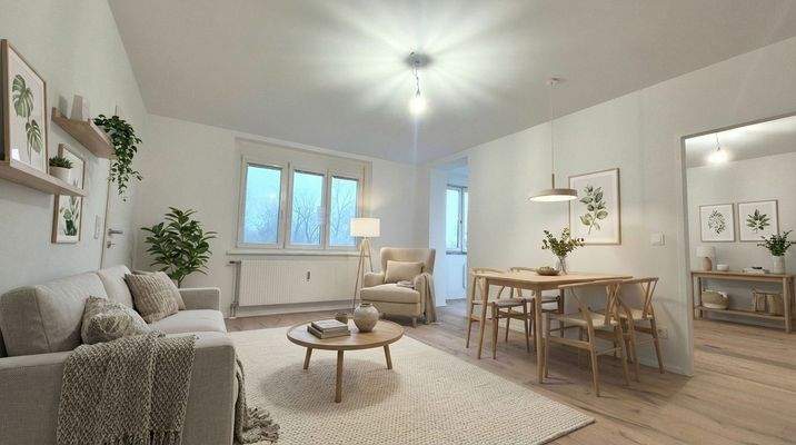 Virtual Staging: Wohnzimmer