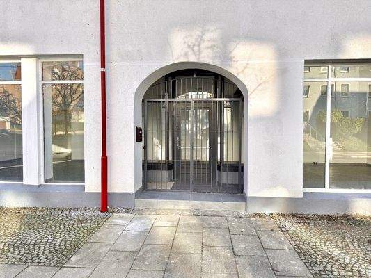 Eingang Geschäftz