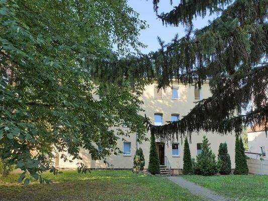 Eingang auf der Gartenseite