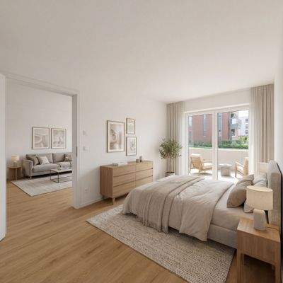 Schlafzimmer / KI-Staging
