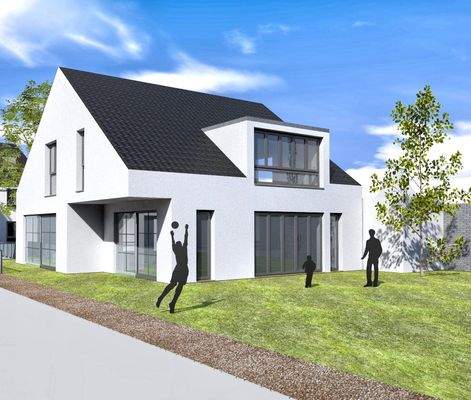 Gartenansicht Entwurfsplanung