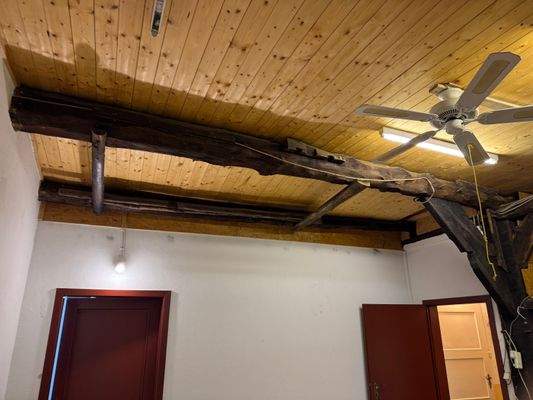 Balkenlage in der Tenne