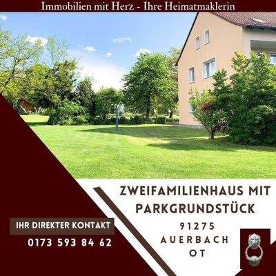 Zweifamilienhaus mit Parkgrundstück