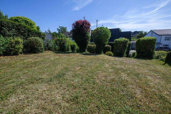 Blick vom Haus zum Garten