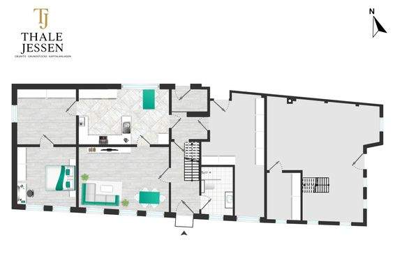 Erdgeschoss Grundriss Wohnhaus
