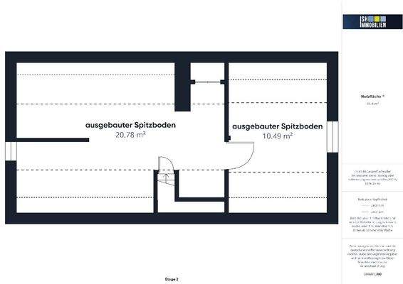 Grundriss Spitzboden