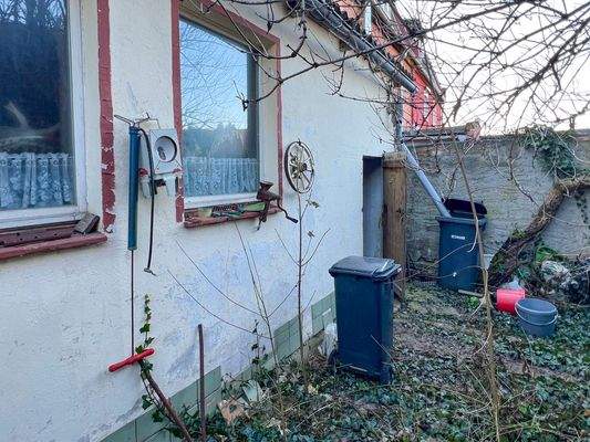 Ausgang hinten zum Garten