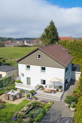 Außenansicht, Garten virtuell gestaltet