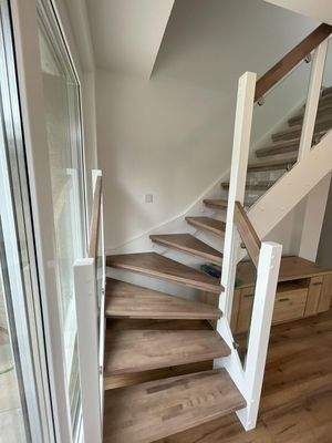Zugangstreppe zur oberen Etage