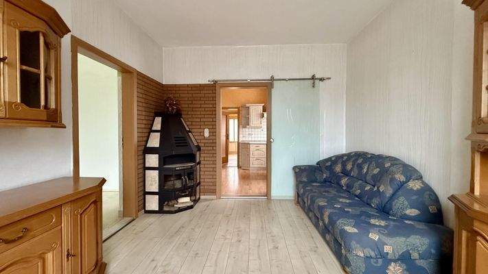 Esszimmer mit Kaminofen