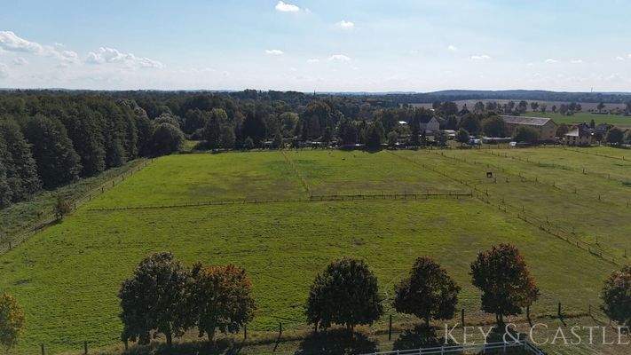 arrondiertes Weideland 