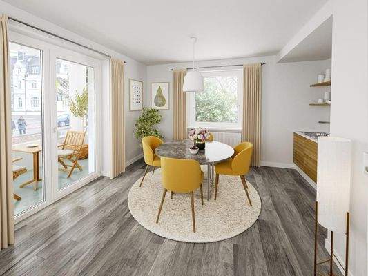 Beispielhafte Möblierung