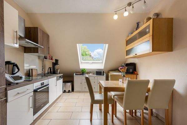 Küche im Dachgeschoss