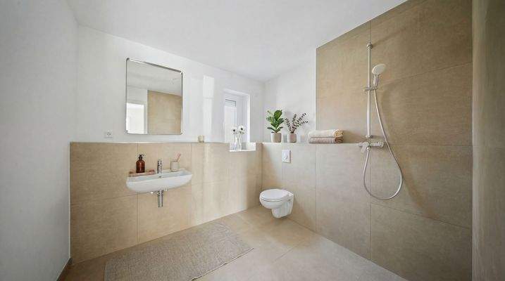 Duschbad / KI-Staging
