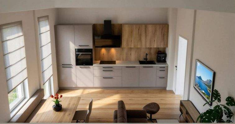 Visualisierung der Einbauküche