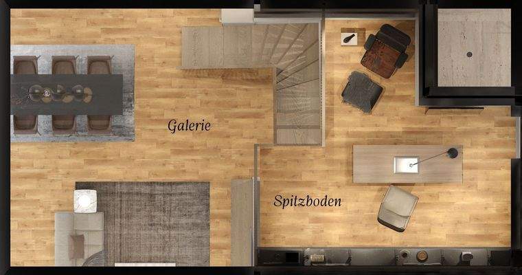 Grundriss Spitzboden