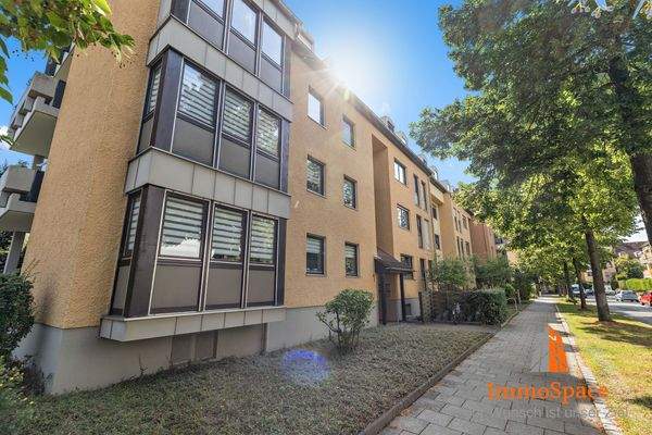 Blick auf die Wohnanlage