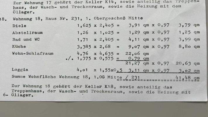 Remscheider Str. 231_Flächenangaben