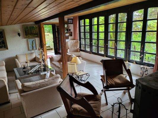 Glasfront im Wohnbereich