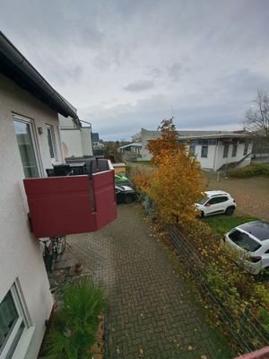 Blick vom Balkon