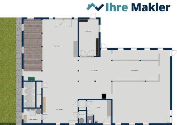 Grundriss EG - Stallungen