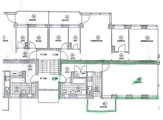 Grundriss Wohnung 13