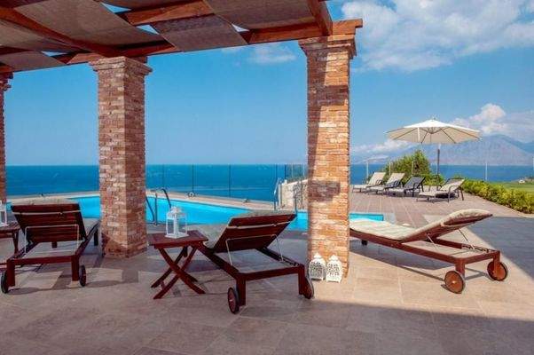 Kreta, Ammoudara bei Agios Nikolaos: Hochexklusive fünf-Schlafzimmer-Villa mit traumhafter Aussicht