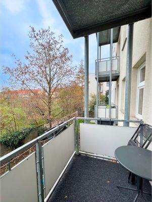 Blick vom Balkon aus