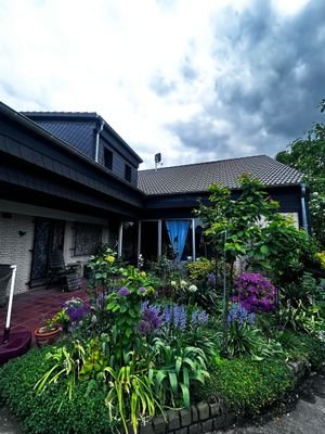 Garten Sicht zum Haus