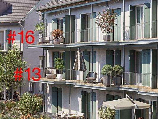 2 x baugleiche Sonnenecke: W13/1. OG od. W16/2.OG