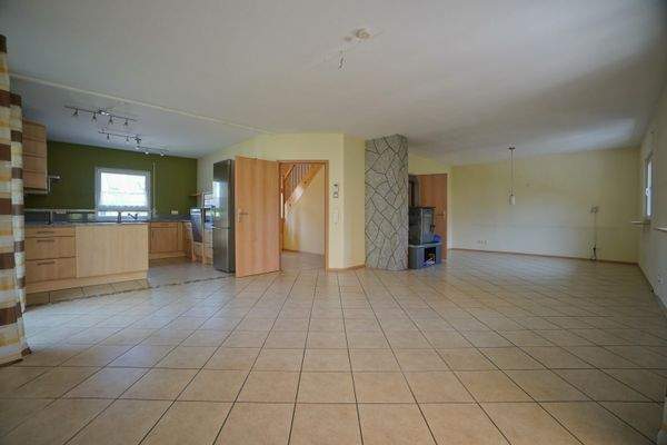 Wohnbereich und Küche