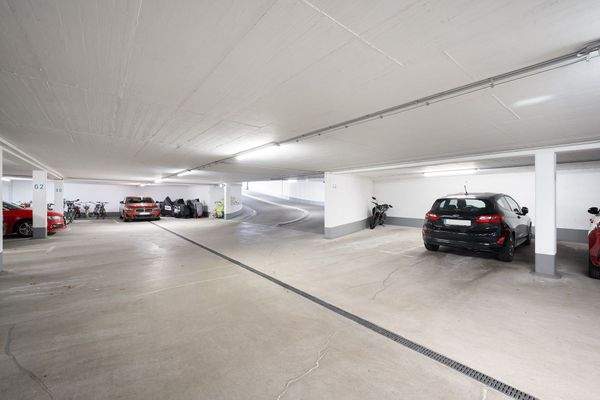 Blick in die Tiefgarage