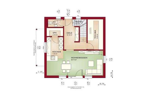 Grundriss Erdgeschoss