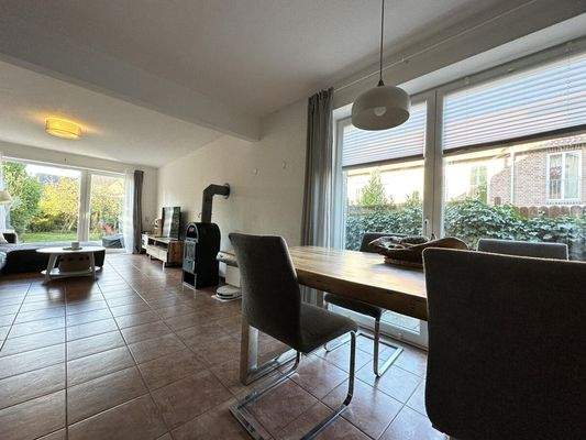 Essecke im Wohnzimmer