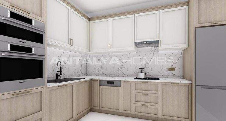 Sea View Flats in a Complex with Swimming Pool in Alanya Oba